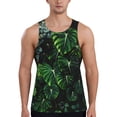 thumbnail image 1 of KLL Lush Foliage Green Plant Print Men's Muscle Gym Workout Stringer Tank Tops Bodybuilding Fitness T-Shirts Tank Tops Men-Medium, 1 of 7