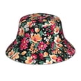 thumbnail image 1 of KLL Many Kind Of Flowers Bucket Hat for Women Men Packable Travel Beach Sun Hat Outdoor Rave Accessories Reflective Fisherman Cap, 1 of 6