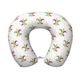thumbnail image 1 of KLL Mardi Gras Carnival1 Pattern Memory Foam Cervical Neck Pillow Versatile U-Shaped Pillows for Home/Office/Camping/Travelling/Soft Washable Cover, 1 of 8