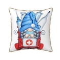 thumbnail image 1 of KLL Medicine Gnome Truck Red Decorative Throw Pillow Covers Velvet Soft for Couch Sofa Bedroom Living Room Outdoor (No pillow core)- 20"x20", 1 of 5