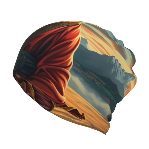 KLL Meditating Golden Retriever Pirnt Wicking Running Beanie Head Wrap Cycling Bandana for Men Women