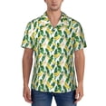 thumbnail image 1 of KLL Men's Hawaiian Shirt Short Sleeve Button Down Beach Shirts-Banana Tree Leaves, 1 of 5