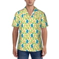 thumbnail image 1 of KLL Men's Hawaiian Shirt Short Sleeve Button Down Beach Shirts-Blue Rabbit, 1 of 5