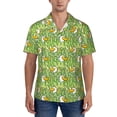 thumbnail image 1 of KLL Men's Hawaiian Shirt Short Sleeve Button Down Beach Shirts-Cartoon Duck, 1 of 5