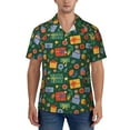thumbnail image 1 of KLL Men's Hawaiian Shirt Short Sleeve Button Down Beach Shirts-Christmas Gift, 1 of 5