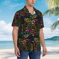 thumbnail image 1 of KLL Men's Hawaiian Shirt Short Sleeve Button Down Beach Shirts-Color Summer, 1 of 6