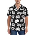 thumbnail image 1 of KLL Men's Hawaiian Shirt Short Sleeve Button Down Beach Shirts-Cool Car, 1 of 5