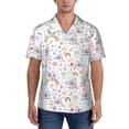 thumbnail image 1 of KLL Men's Hawaiian Shirt Short Sleeve Button Down Beach Shirts-Cute Koala, 1 of 5