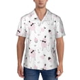 thumbnail image 1 of KLL Men's Hawaiian Shirt Short Sleeve Button Down Beach Shirts-Cute Poodle Dog, 1 of 5