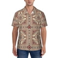 thumbnail image 1 of KLL Men's Hawaiian Shirt Short Sleeve Button Down Beach Shirts-Fashion Tatreez1, 1 of 5
