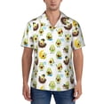 thumbnail image 1 of KLL Men's Hawaiian Shirt Short Sleeve Button Down Beach Shirts-Funny Avocado In Mexican Clothes, 1 of 5