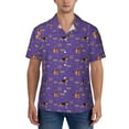 thumbnail image 1 of KLL Men's Hawaiian Shirt Short Sleeve Button Down Beach Shirts-German Shepherd Dog, 1 of 5