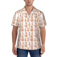 thumbnail image 1 of KLL Men's Hawaiian Shirt Short Sleeve Button Down Beach Shirts-Labrador Retriever Dog, 1 of 5