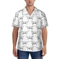 thumbnail image 1 of KLL Men's Hawaiian Shirt Short Sleeve Button Down Beach Shirts-Labrador Retriever Dog, 1 of 5