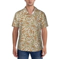 thumbnail image 1 of KLL Men's Hawaiian Shirt Short Sleeve Button Down Beach Shirts-Paisley Floral 1, 1 of 5