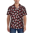 thumbnail image 1 of KLL Men's Hawaiian Shirt Short Sleeve Button Down Beach Shirts-Salamander, 1 of 5
