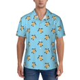 thumbnail image 1 of KLL Men's Hawaiian Shirt Short Sleeve Button Down Beach Shirts-Sea Turtle, 1 of 5