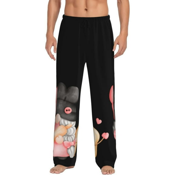 KLL Mens Pajama Pants for Men,Mens Lounge Pants,Funny Gifts for Men,Men's Pajama Bottoms-Baker Gnome