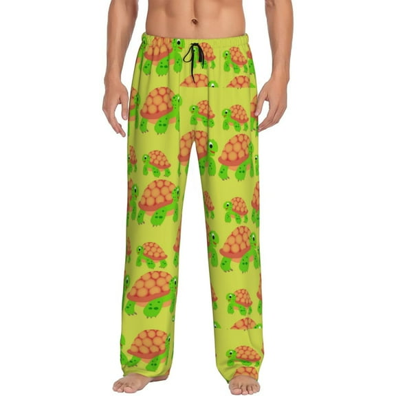 KLL Mens Pajama Pants for Men,Mens Lounge Pants,Funny Gifts for Men,Men's Pajama Bottoms-Cartoon Turtles 1