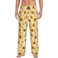thumbnail image 1 of KLL Mens Pajama Pants for Men,Mens Lounge Pants,Funny Gifts for Men,Men's Pajama Bottoms-Coffee Plaid Sunflower, 1 of 5