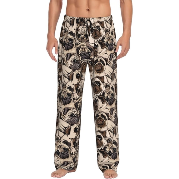 KLL Mens Pajama Pants for Men,Mens Lounge Pants,Funny Gifts for Men,Men's Pajama Bottoms-Cute French Bulldog