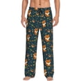 thumbnail image 1 of KLL Mens Pajama Pants for Men,Mens Lounge Pants,Funny Gifts for Men,Men's Pajama Bottoms Cute plant fox -XX-Large, 1 of 5