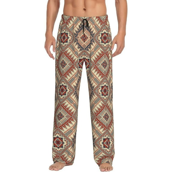 KLL Mens Pajama Pants for Men,Mens Lounge Pants,Funny Gifts for Men,Men's Pajama Bottoms Fashion Tatreez (3) -Small
