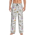 thumbnail image 1 of KLL Mens Pajama Pants for Men,Mens Lounge Pants,Funny Gifts for Men,Men's Pajama Bottoms Fastfood 2 -X-Large, 1 of 5