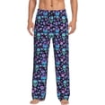 thumbnail image 1 of KLL Mens Pajama Pants for Men,Mens Lounge Pants,Funny Gifts for Men,Men's Pajama Bottoms-Funny Skull Flower, 1 of 5