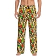 thumbnail image 1 of KLL Mens Pajama Pants for Men,Mens Lounge Pants,Funny Gifts for Men,Men's Pajama Bottoms Kittens With Maple Leaves -Large, 1 of 5
