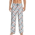 thumbnail image 1 of KLL Mens Pajama Pants for Men,Mens Lounge Pants,Funny Gifts for Men,Men's Pajama Bottoms-Nautical And Pirate Owls, 1 of 5