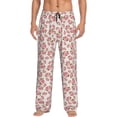 thumbnail image 1 of KLL Mens Pajama Pants for Men,Mens Lounge Pants,Funny Gifts for Men,Men's Pajama Bottoms-Rose Flowers, 1 of 5