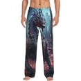 thumbnail image 1 of KLL Mens Pajama Pants for Men,Mens Lounge Pants,Funny Gifts for Men,Men's Pajama Bottoms-Urban Mechanical Dragon, 1 of 5