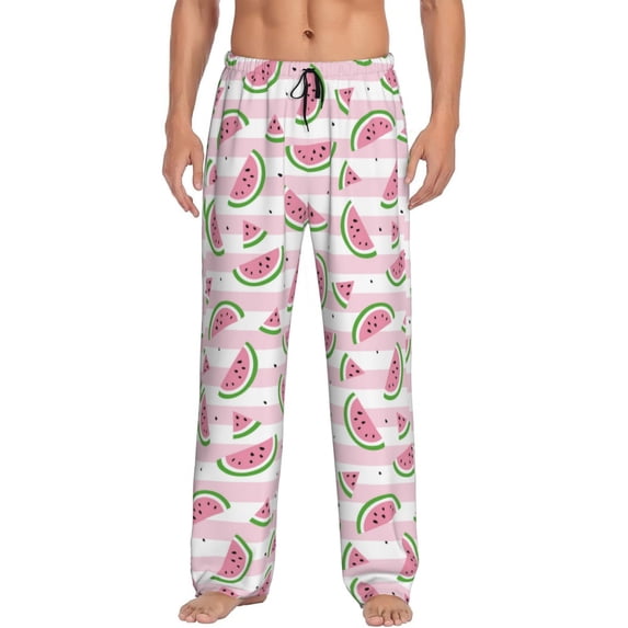 KLL Mens Pajama Pants for Men,Mens Lounge Pants,Funny Gifts for Men,Men's Pajama Bottoms-Watermelon