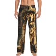 thumbnail image 1 of KLL Mens Pajama Pants for Men,Mens Lounge Pants,Funny Gifts for Men,Men's Pajama Bottoms-Western Cowboy Golden Retriever, 1 of 5