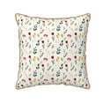 thumbnail image 1 of KLL Mini Wildflower Watercolor Decorative Throw Pillow Covers Velvet Soft for Couch Sofa Bedroom Living Room Outdoor (No pillow core)- 20"x20", 1 of 5
