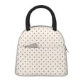 thumbnail image 1 of KLL Minimalist Crosshatch Dots for Insulated Lunch Bag- Leakproof Cooler Tote Bag Organizer for Women & Men - Reusable Lunch Box for Office Picnic Hiking Beach-One Size, 1 of 6