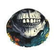 thumbnail image 1 of KLL Modern Hip-Hop Skull Pattern Shower Cap & Bath Cap for Women,Reversible Oversized Waterproof Shower Caps for all Hair Lengths,Elastic Reusable Bathing Hair Cap, 1 of 6