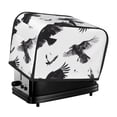 thumbnail image 1 of KLL Monochrome Flying Ravens Print 2 Slice Toaster Dust Covers Kitchen Small Appliance Cover with 2 Pockets,Can hold Jam Spreader Knife & Toaster Tongs (11.4 x 7.9 x 7.5), 1 of 6