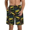 thumbnail image 1 of KLL Monster Truck1 Men's Casual Summer Beach Shorts Hawaiian Shorts with Pockets-XX-Large, 1 of 6