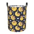 thumbnail image 1 of KLL Moon Bear Waterproof Foldable Laundry Hamper Bucket with Handles for Storage Bin,Kids Room,Home Organizer (Small ), 1 of 7