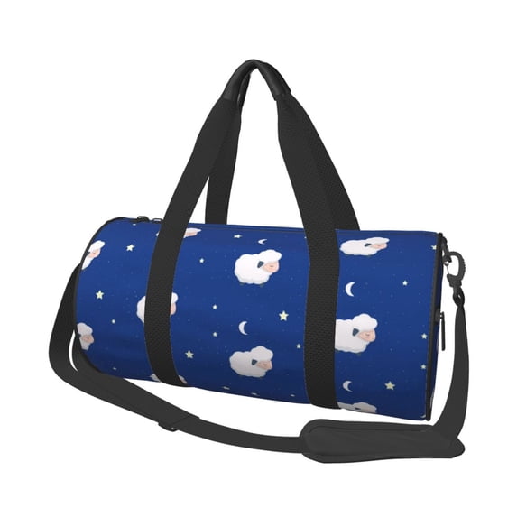 KLL Moon Lamb Duffle Bag For Men Women Sport Gym Fitness Tote Travel Training Workout Basketball Football Weekender