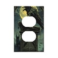 thumbnail image 1 of KLL MoonNight Sky Crow Pattern Electrical Outlet Covers, 3" x 5" 1 Pack Electric Receptacle Plug Covers for Decorator Receptacle Outlet & Switch-Style S, 1 of 6
