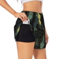 thumbnail image 1 of KLL MoonNight Sky Crow Pattern Shorts Women,Athletic Shorts High Waisted Running Shorts Pocket Sporty Short Gym Elastic Workout Shorts-Large, 1 of 7