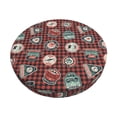 thumbnail image 1 of KLL Mountain Adventure Badges Round Bar Chair Cushion Cover 14 inch ,Bar Stool Protector with Elastic, Soft Washable, 1 of 6