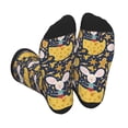 thumbnail image 1 of KLL Mouse Cheese Print Cool Socks Men's Women's Crew Socks Funny Crazy Novelty Stockings, 1 of 7