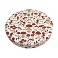 thumbnail image 1 of KLL Mushroom Round Bar Chair Cushion Cover 13 inch ,Bar Stool Protector with Elastic, Soft Washable, 1 of 6