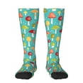 thumbnail image 1 of KLL Mushrooms Print Cool Socks Men's Women's Crew Socks Funny Crazy Novelty Stockings, 1 of 6