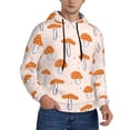 thumbnail image 1 of KLL Mushrooms Print Mens Hoodie Long Sleeve Casual Pullover Hooded Sweatshirt Fashion Drawstring Hoodies with Pocket-Medium, 1 of 6