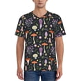 thumbnail image 1 of KLL Mushrooms for Men's Baseball Shirts,Short Sleeve Casual Shirts Button Down Shirt for Men Beach Summer Wedding Shirt-X-Large, 1 of 7
